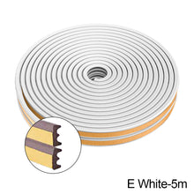Load image into Gallery viewer, 5M/10M Door Window Seal Strip Self-adhesive Acoustic Foam Sealing Strip Tape Insulation Windproof Rubber Weatherstrip
