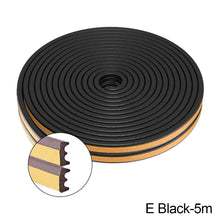 Load image into Gallery viewer, 5M/10M Door Window Seal Strip Self-adhesive Acoustic Foam Sealing Strip Tape Insulation Windproof Rubber Weatherstrip

