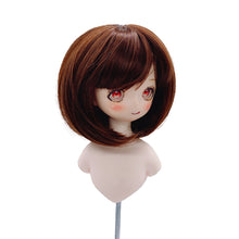 Load image into Gallery viewer, 1/3 BJD Dolls 22-23CM Head Circumference Short Hair High Temperature Fiber Soft Silk Doll Wig Multi-color Doll's Accessories

