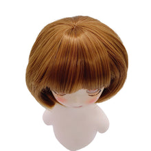 Load image into Gallery viewer, 1/3 BJD Dolls 22-23CM Head Circumference Short Hair High Temperature Fiber Soft Silk Doll Wig Multi-color Doll's Accessories
