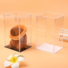 Load image into Gallery viewer, 1Pc Transparent Acrylic Display Case Storage Box 11.4x9.7x18cm for Labubu Plush Dolls/Toys Organizer Protective Container
