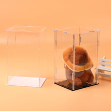 Load image into Gallery viewer, 1Pc Transparent Acrylic Display Case Storage Box 11.4x9.7x18cm for Labubu Plush Dolls/Toys Organizer Protective Container
