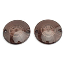 Load image into Gallery viewer, 2Pcs Motorcycle Turn Signal Light Indicator Lens Cover For Touring Models 1986-2014 Road King Electra Glides Ultra Glide Road Glide Smoke Clear

