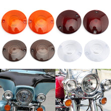 Load image into Gallery viewer, 2Pcs Motorcycle Turn Signal Light Indicator Lens Cover For Touring Models 1986-2014 Road King Electra Glides Ultra Glide Road Glide Smoke Clear

