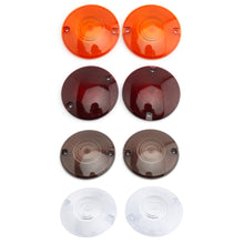 Load image into Gallery viewer, 2Pcs Motorcycle Turn Signal Light Indicator Lens Cover For Touring Models 1986-2014 Road King Electra Glides Ultra Glide Road Glide Smoke Clear
