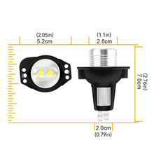 Load image into Gallery viewer, 2Pcs Car LED Angel Eyes Marker Light Bulbs Car Side Light Bright Headlights Replacement 6W For BMW 3 Series E90 E91 5 Series E60 E61 Accessory
