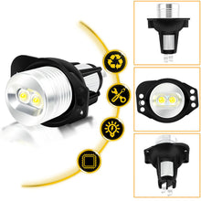 Load image into Gallery viewer, 2Pcs Car LED Angel Eyes Marker Light Bulbs Car Side Light Bright Headlights Replacement 6W For BMW 3 Series E90 E91 5 Series E60 E61 Accessory
