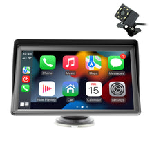 Load image into Gallery viewer, 7inch Portable Car Wireless Carplay Wireless Android Auto Car Radio Multimedia Video Player Touch Screen With Sun Visor
