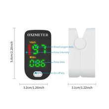 Load image into Gallery viewer, Finger Clip Heart Rate Meter for Measuring Fingertip Blood Oxygen Saturation Monitoring Pulse Black Gemstone Oximeter
