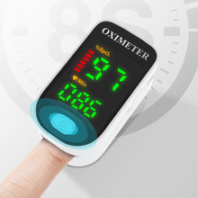 Load image into Gallery viewer, Finger Clip Heart Rate Meter for Measuring Fingertip Blood Oxygen Saturation Monitoring Pulse Black Gemstone Oximeter
