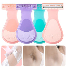 Load image into Gallery viewer, Female Hair Trimmer Special Armpit Hair Pubic Hair Trimmer Female Lady Shaver Hair Removal Device Manual Scraping Leg Hair Removal

