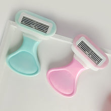 Load image into Gallery viewer, Portable Blade Shaving Razor Women Leg Armpit Hair Trimmer Hair Removal Epilator Reusable with Soap Lubrication Strip

