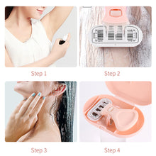 Load image into Gallery viewer, Portable Blade Shaving Razor Women Leg Armpit Hair Trimmer Hair Removal Epilator Reusable with Soap Lubrication Strip
