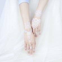 Load image into Gallery viewer, Haina Night Glow White Tattoo Sticker Premium Face Sticker Hannah Arm Sticker Collarbone Women Party Tattoo Patches
