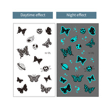 Load image into Gallery viewer, Blue Luminous Finger Element Tattoo Stickers for Valentine's Day Love Couples Music Festival Party Tattoo Stickers
