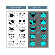Load image into Gallery viewer, Blue Luminous Finger Element Tattoo Stickers for Valentine's Day Love Couples Music Festival Party Tattoo Stickers
