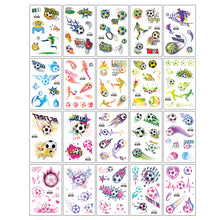Load image into Gallery viewer, Sparkling Pink Football Goal Tattoo Sticker Children's Cartoon Cute Summer Waterproof Colored Tattoo Sticker
