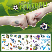Load image into Gallery viewer, Sparkling Pink Football Goal Tattoo Sticker Children's Cartoon Cute Summer Waterproof Colored Tattoo Sticker
