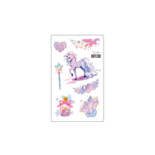Load image into Gallery viewer, Fantasy Pink Unicorn Panda Rabbit Children's Cartoon Cute Waterproof Tattoo Sticker Cartoon Butterfly Tattoo Stickers
