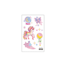 Load image into Gallery viewer, Fantasy Pink Unicorn Panda Rabbit Children's Cartoon Cute Waterproof Tattoo Sticker Cartoon Butterfly Tattoo Stickers
