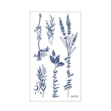 Load image into Gallery viewer, Herbal Tattoo Stickers Plant Permanent Waterproof Butterfly Tattoo Sticker Juice Cross Wholesale Juice Tattoo Stickers
