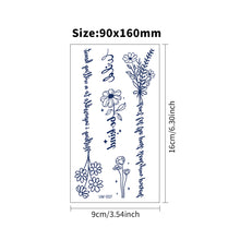 Load image into Gallery viewer, Herbal Tattoo Stickers Plant Permanent Waterproof Butterfly Tattoo Sticker Juice Cross Wholesale Juice Tattoo Stickers
