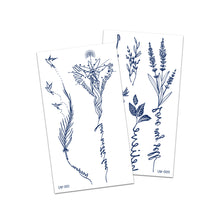 Load image into Gallery viewer, Herbal Tattoo Stickers Plant Permanent Waterproof Butterfly Tattoo Sticker Juice Cross Wholesale Juice Tattoo Stickers
