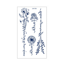 Load image into Gallery viewer, Herbal Tattoo Stickers Plant Permanent Waterproof Butterfly Tattoo Sticker Juice Cross Wholesale Juice Tattoo Stickers
