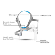 Load image into Gallery viewer, Adjustable Auto CPAP Mask Full Face Respirator N20 with Headgear Clips for Medical Ventilator Sleeping Apnea Breathing Machine
