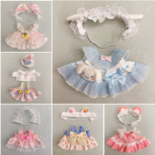 Load image into Gallery viewer, 20CM Cotton Doll Rompers Cartoon Plush Doll Replacement Outfit Playing House Accessories Mini Clothes

