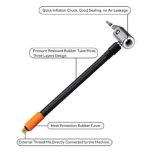 Load image into Gallery viewer, Car Tire Air Inflator Hose Inflatable Tube Hose Inflator Tube Locking Air Chuck Connection Quick Inflation Chuck for Bike Motocycle
