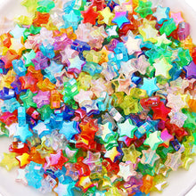 Load image into Gallery viewer, 100pcs 8mm AB Color Heart Star Acrylic Bead Transparent Loose Spacer Bead For Jewelry Making DIY Handmade Bracelet Accessories

