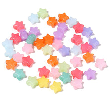 Load image into Gallery viewer, 100pcs/Lot Candy Color Star Heart Acrylic Beads for Jewelry Making Loose Spacer Beads DIY Bracelet Necklace Big Hole Beads Accessories
