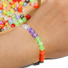 Load image into Gallery viewer, 100pcs/bag Acrylic Letters Numbers Star Beads DIY Jewelry Making Beads Alphabet Round Spacer Beads Bracelet Accessories
