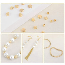 Load image into Gallery viewer, 100pcs/bag Gold Silver Color Beads 4mm 6mm CCB Square Star Heart Star Spacer Loose Beads for Love Jewelry Making Bracelets DIY Supplies
