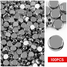 Load image into Gallery viewer, 100pcs/bag Gold Silver Color Beads 4mm 6mm CCB Square Star Heart Star Spacer Loose Beads for Love Jewelry Making Bracelets DIY Supplies

