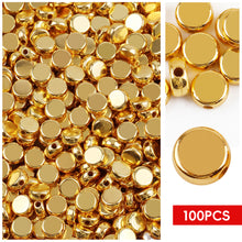 Load image into Gallery viewer, 100pcs/bag Gold Silver Color Beads 4mm 6mm CCB Square Star Heart Star Spacer Loose Beads for Love Jewelry Making Bracelets DIY Supplies
