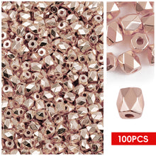 Load image into Gallery viewer, 100pcs/bag Gold Silver Color Beads 4mm 6mm CCB Square Star Heart Star Spacer Loose Beads for Love Jewelry Making Bracelets DIY Supplies
