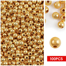 Load image into Gallery viewer, 100pcs/bag Gold Silver Color Beads 4mm 6mm CCB Square Star Heart Star Spacer Loose Beads for Love Jewelry Making Bracelets DIY Supplies
