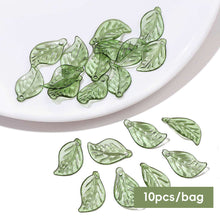 Load image into Gallery viewer, 10pcs/bag Mini Tree Leaves Hand Beaded DIY Earring Bracelet Loose Beads Jewelry Making Accessories Clothing Accessories
