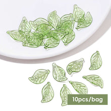 Load image into Gallery viewer, 10pcs/bag Mini Tree Leaves Hand Beaded DIY Earring Bracelet Loose Beads Jewelry Making Accessories Clothing Accessories
