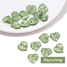 Load image into Gallery viewer, 50pcs/bag Mini Tree Leaves Hand Beaded DIY Earring Bracelet Loose Beads Jewelry Making Accessories Clothing Accessories
