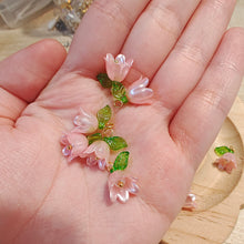 Load image into Gallery viewer, 10pcs Lily of the Valley Flower Hand Beaded Earring Pendant DIY Charms Bracelet Necklace Loose Beads Jewelry Making Accessories
