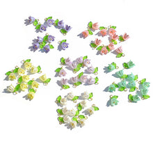 Load image into Gallery viewer, 10pcs Lily of the Valley Flower Hand Beaded Earring Pendant DIY Charms Bracelet Necklace Loose Beads Jewelry Making Accessories
