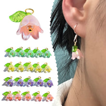 Load image into Gallery viewer, 10pcs Lily of the Valley Flower Hand Beaded Earring Pendant DIY Charms Bracelet Necklace Loose Beads Jewelry Making Accessories
