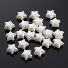 Load image into Gallery viewer, 100pcs Heart Star Imitation Pearl Beads Acrylic Beads DIY Jewelry Making Earring Bracelet Loose Spacer Beads Accessories
