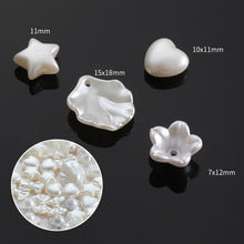 Load image into Gallery viewer, 100pcs Heart Star Imitation Pearl Beads Acrylic Beads DIY Jewelry Making Earring Bracelet Loose Spacer Beads Accessories
