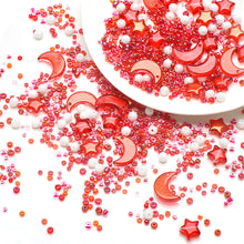 Load image into Gallery viewer, Mixed Star Moon Crystal Glass Beads Set Pearl Loose Spacer Beads for DIY Making Jewelry Craft Bracelets Necklaces Earrings
