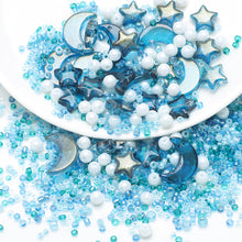 Load image into Gallery viewer, Mixed Star Moon Crystal Glass Beads Set Pearl Loose Spacer Beads for DIY Making Jewelry Craft Bracelets Necklaces Earrings
