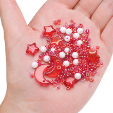 Load image into Gallery viewer, Mixed Star Moon Crystal Glass Beads Set Pearl Loose Spacer Beads for DIY Making Jewelry Craft Bracelets Necklaces Earrings
